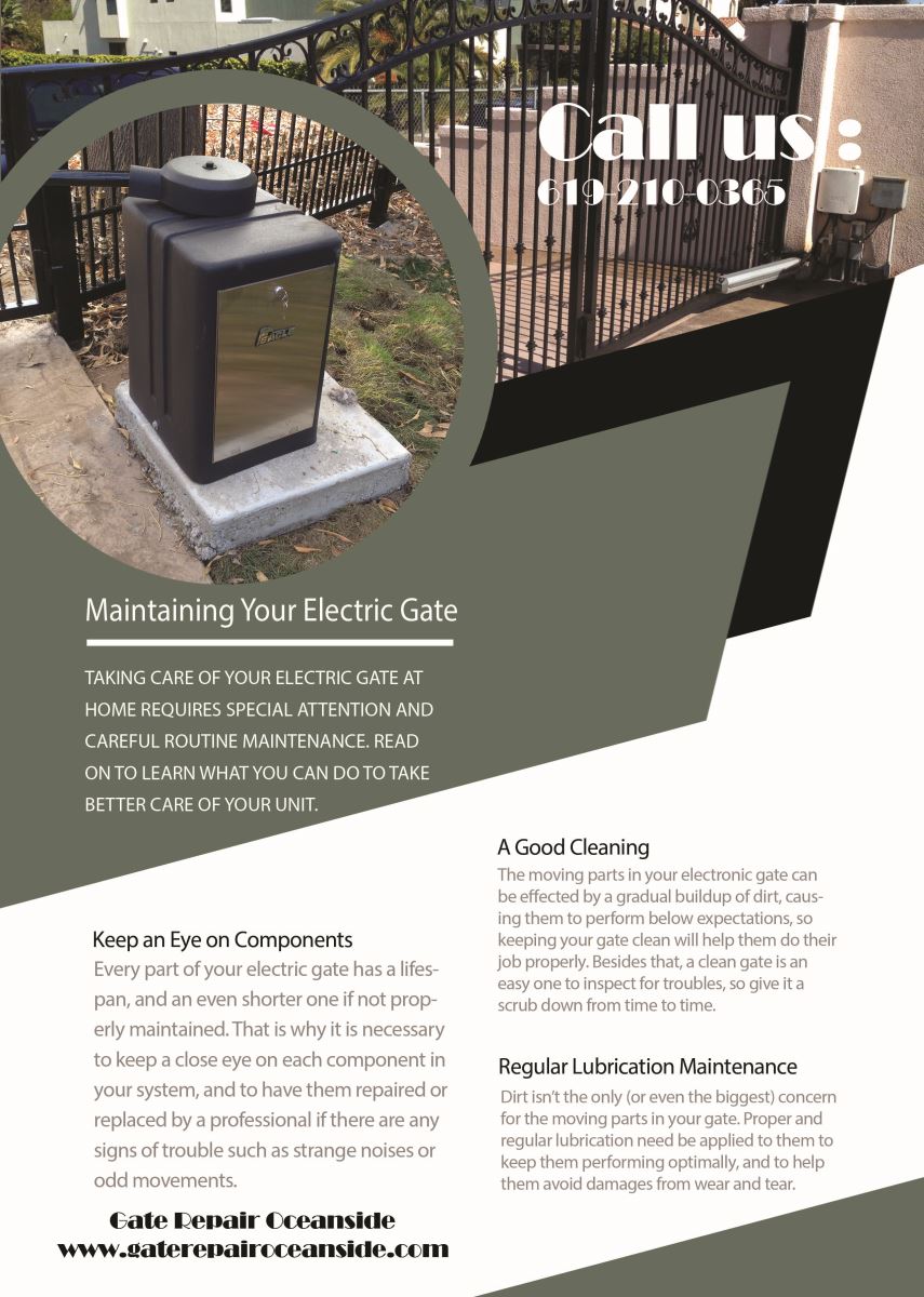 Our Infographic Gate Repair Oceanside 
